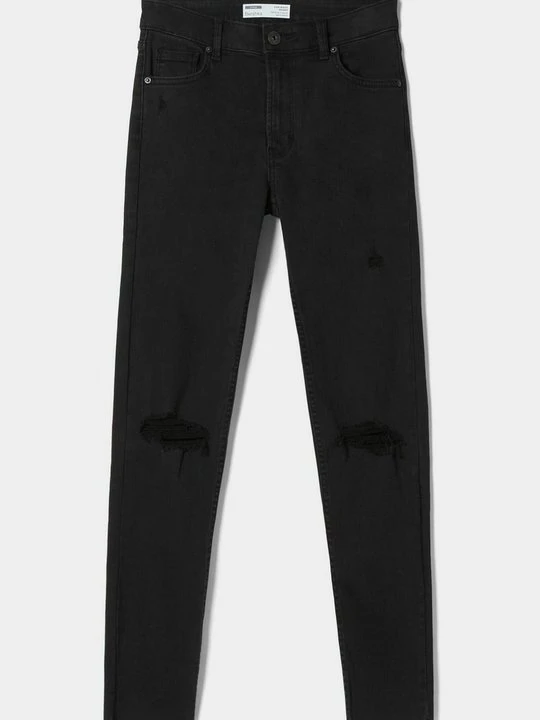Zdjęcie produktu Jeansy Skinny Fit Bershka czarny