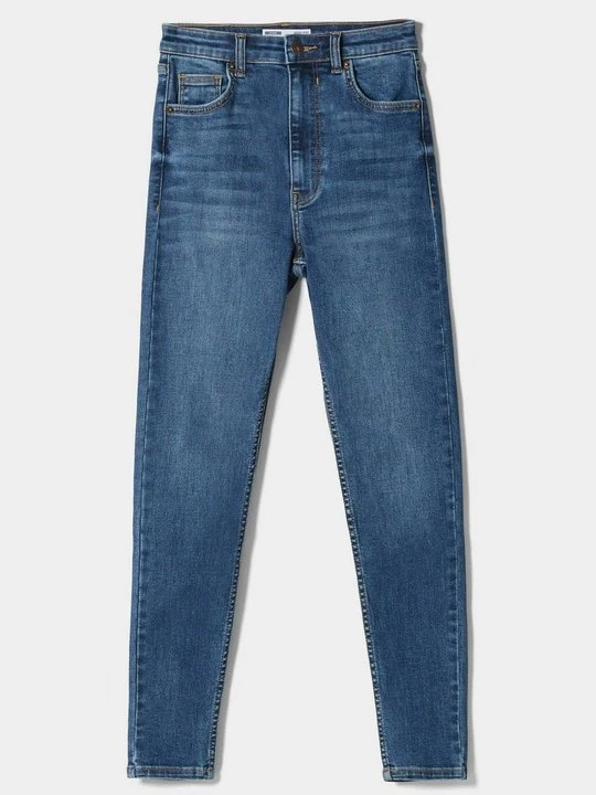 Zdjęcie produktu Jeansy Skinny Fit Bershka granatowy