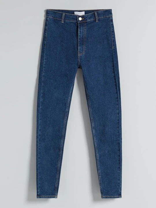 Zdjęcie produktu Jeansy Skinny Fit Bershka granatowy