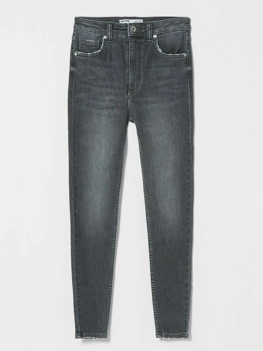 Zdjęcie produktu Jeansy Skinny Fit Bershka szary