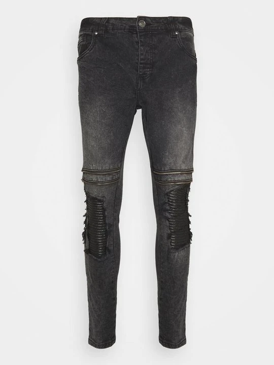 Zdjęcie produktu Jeansy Skinny Fit Brave Soul ciemnoszary melanż