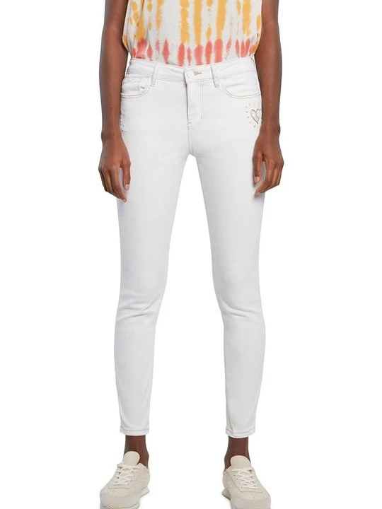 Zdjęcie produktu Jeansy Skinny Fit Desigual biały