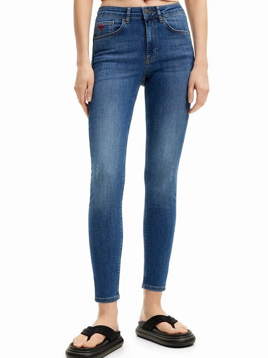 Zdjęcie produktu Jeansy Skinny Fit Desigual niebieski denim