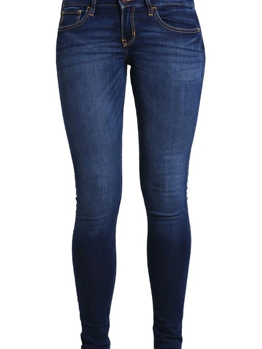 Zdjęcie produktu Jeansy Skinny Fit Hollister Co. ciemnoniebieski
