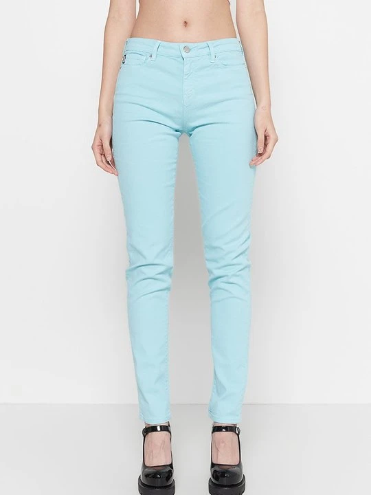Zdjęcie produktu Jeansy Skinny Fit LOVE MOSCHINO turkusowy