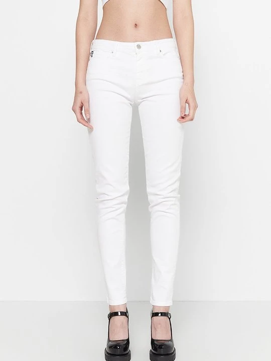 Zdjęcie produktu Jeansy Skinny Fit LOVE MOSCHINO biały