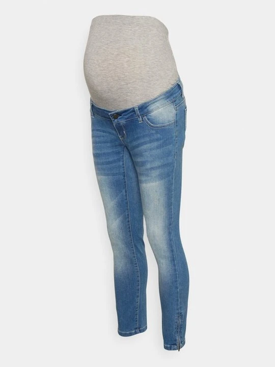 Zdjęcie produktu Jeansy Skinny Fit Mamalicious jasnoniebieski denim