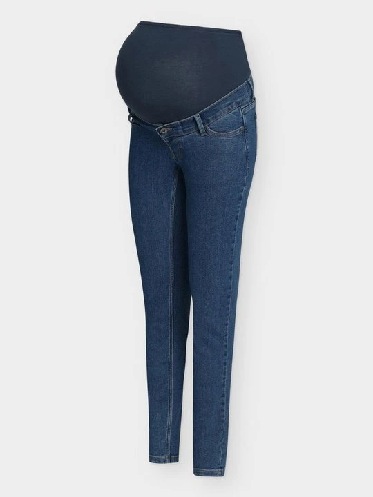 Zdjęcie produktu Jeansy Skinny Fit Mamalicious ciemnoniebieski