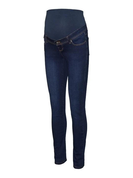 Zdjęcie produktu Jeansy Skinny Fit Mamalicious ciemnoniebieski