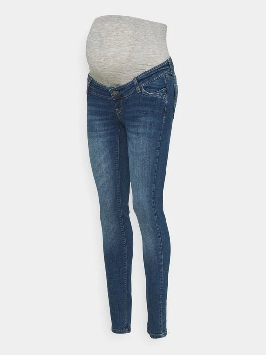 Zdjęcie produktu Jeansy Skinny Fit Mamalicious jasnoniebieski denim