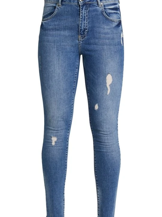 Zdjęcie produktu Jeansy Skinny Fit NGHTBRD przecierany denim