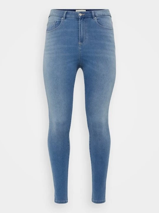 Zdjęcie produktu Jeansy Skinny Fit ONLY Carmakoma jasnoniebieski denim