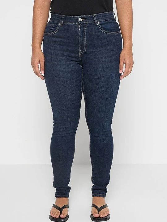 Zdjęcie produktu Jeansy Skinny Fit ONLY Carmakoma granatowy
