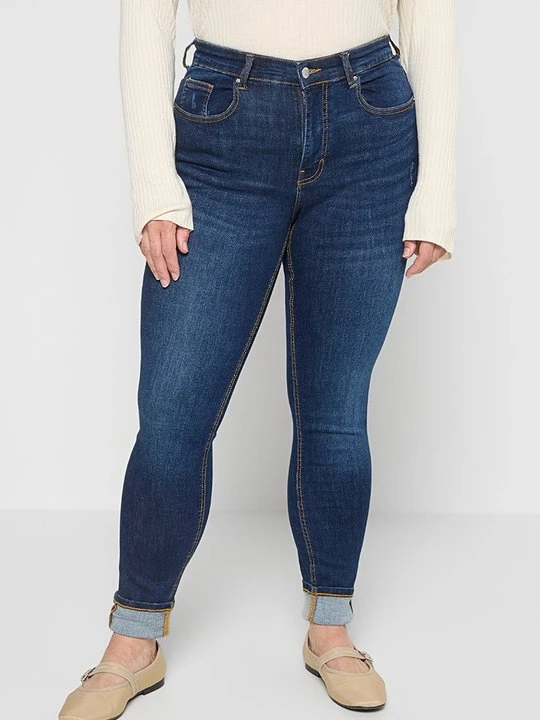 Zdjęcie produktu Jeansy Skinny Fit ONLY Carmakoma granatowy