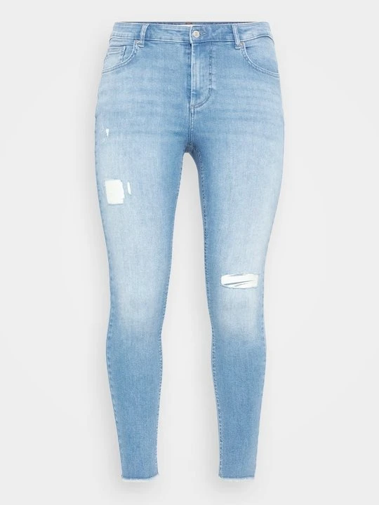Zdjęcie produktu Jeansy Skinny Fit ONLY Carmakoma jasnoniebieski denim