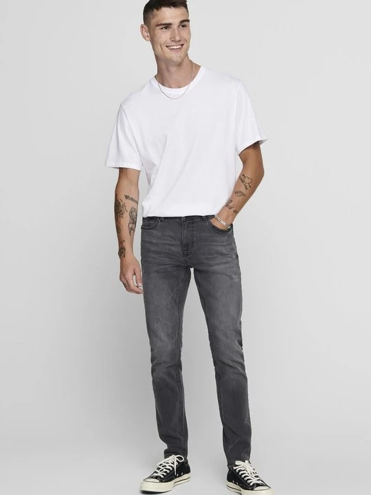 Zdjęcie produktu Jeansy Skinny Fit Only & Sons szary