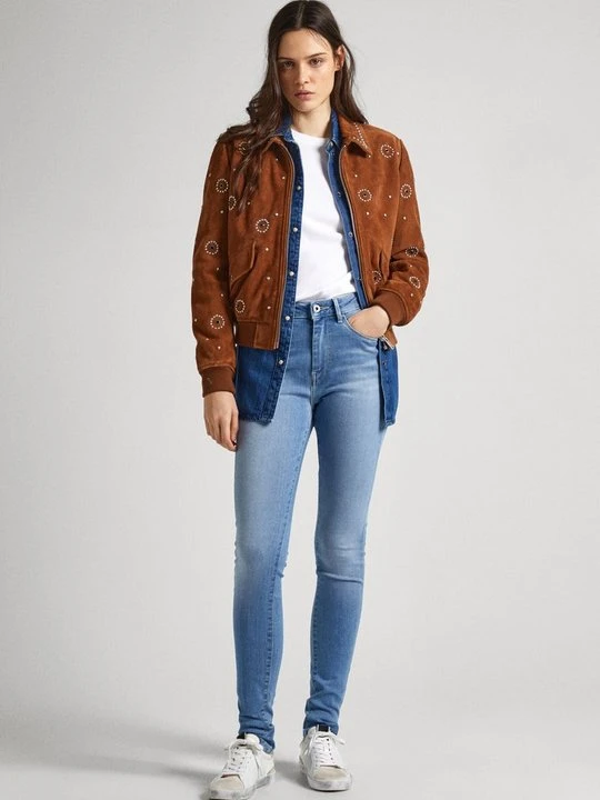 Zdjęcie produktu Jeansy Skinny Fit Pepe Jeans niebieski denim