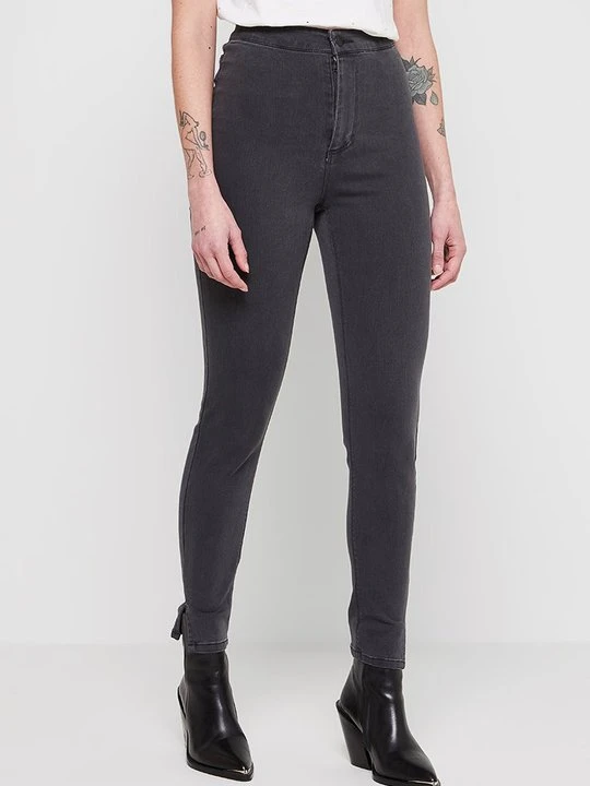 Zdjęcie produktu Jeansy Skinny Fit Pieces ciemnoszary