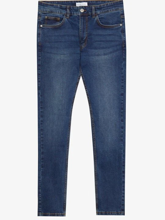 Zdjęcie produktu Jeansy Skinny Fit Pier One ciemnoniebieski