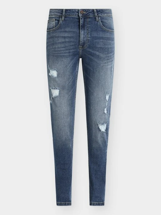 Zdjęcie produktu Jeansy Skinny Fit Pier One ciemnoniebieski