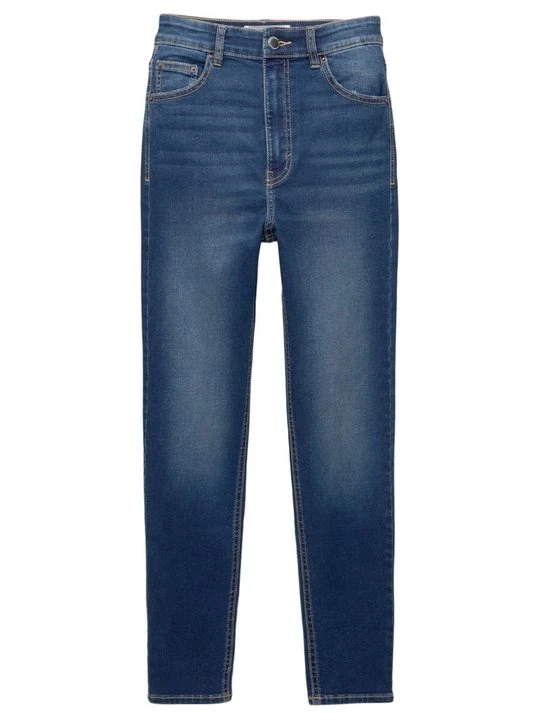 Zdjęcie produktu Jeansy Skinny Fit PULL&BEAR ciemnoniebieski