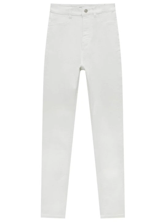 Zdjęcie produktu Jeansy Skinny Fit PULL&BEAR biały