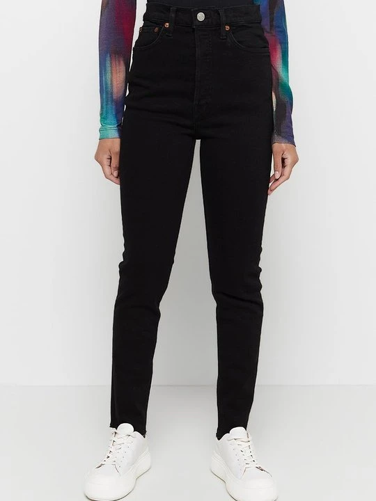 Zdjęcie produktu Jeansy Skinny Fit RE/DONE czarny