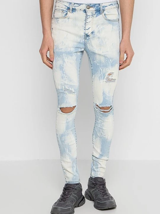 Zdjęcie produktu Jeansy Skinny Fit Sixth June jasnoniebieski