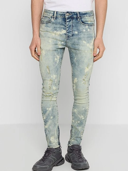 Zdjęcie produktu Jeansy Skinny Fit Sixth June niebieski