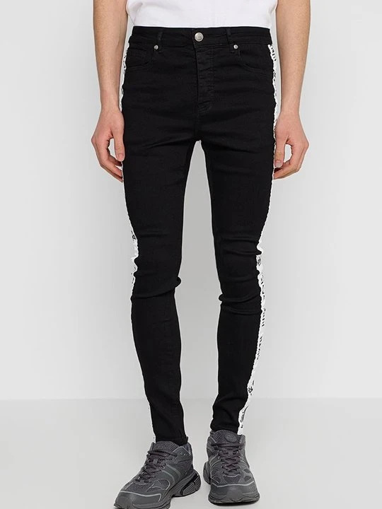 Zdjęcie produktu Jeansy Skinny Fit Sixth June czarny