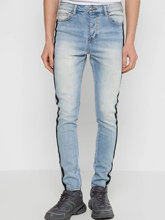 Zdjęcie produktu Jeansy Skinny Fit Sixth June niebieski