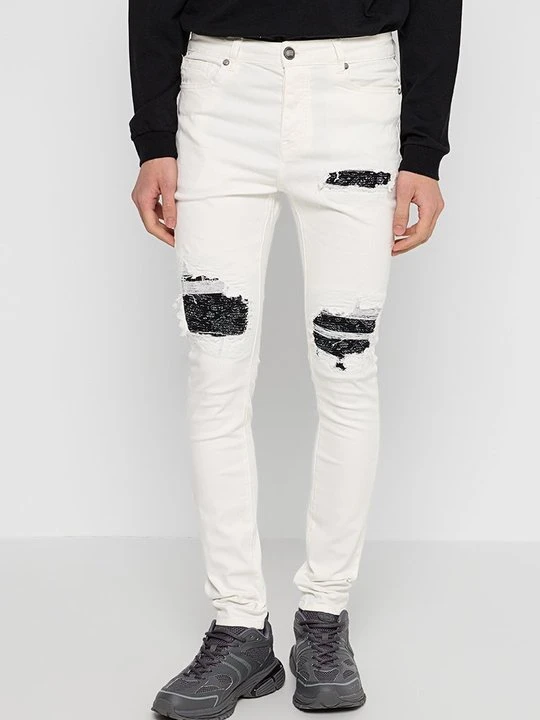 Zdjęcie produktu Jeansy Skinny Fit Sixth June mleczny