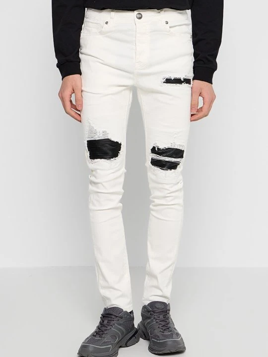 Zdjęcie produktu Jeansy Skinny Fit Sixth June biały