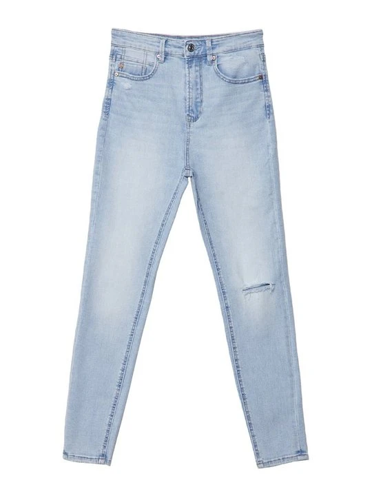 Zdjęcie produktu Jeansy Skinny Fit Stradivarius jasnoniebieski denim