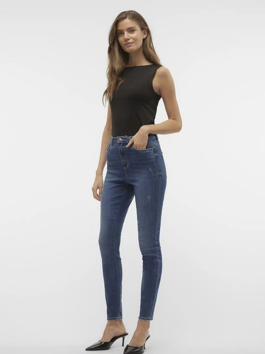 Zdjęcie produktu Jeansy Skinny Fit Vero Moda niebieski denim