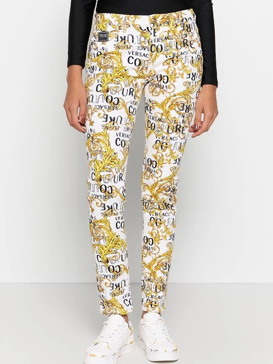 Zdjęcie produktu Jeansy Skinny Fit Versace Jeans Couture biały