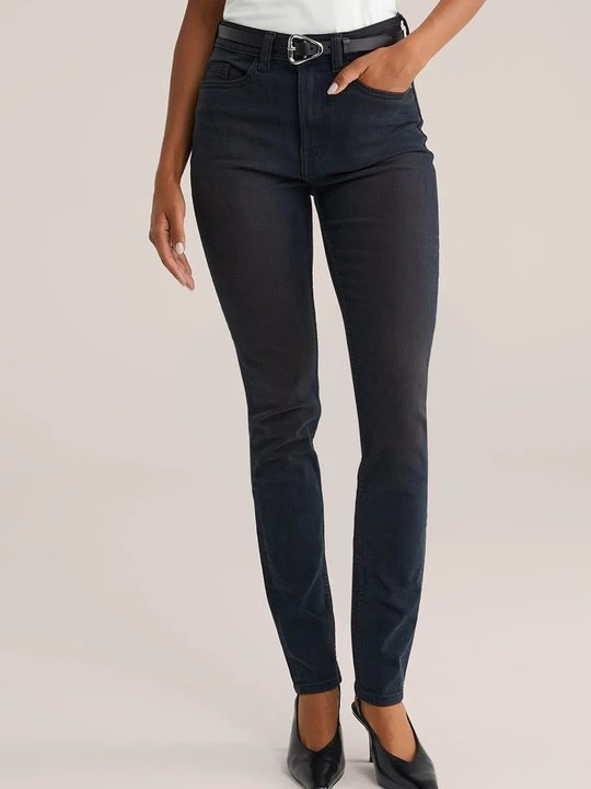 Zdjęcie produktu Jeansy Skinny Fit WE Fashion czarny