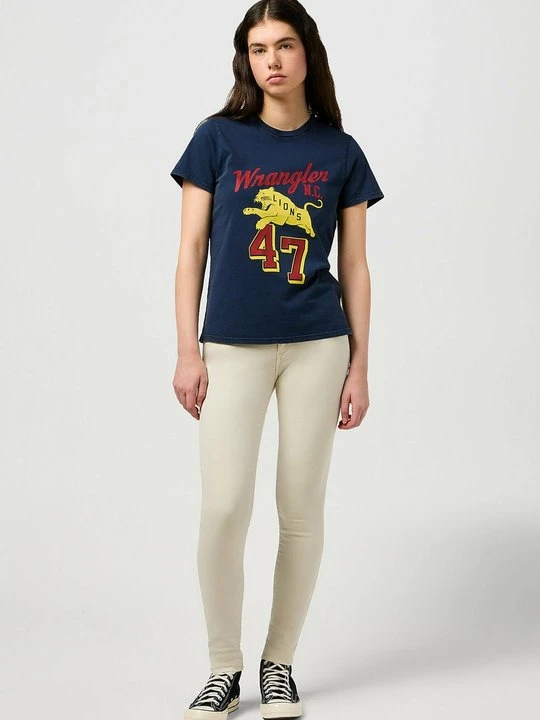 Zdjęcie produktu Jeansy Skinny Fit Wrangler beżowy
