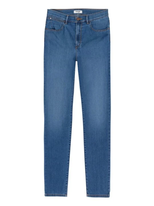 Zdjęcie produktu Jeansy Skinny Fit Wrangler ciemnoniebieski