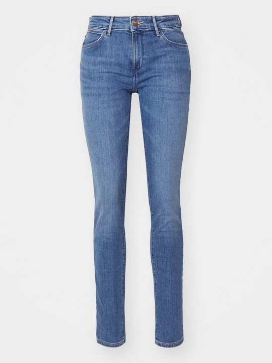 Zdjęcie produktu Jeansy Skinny Fit Wrangler niebieski denim