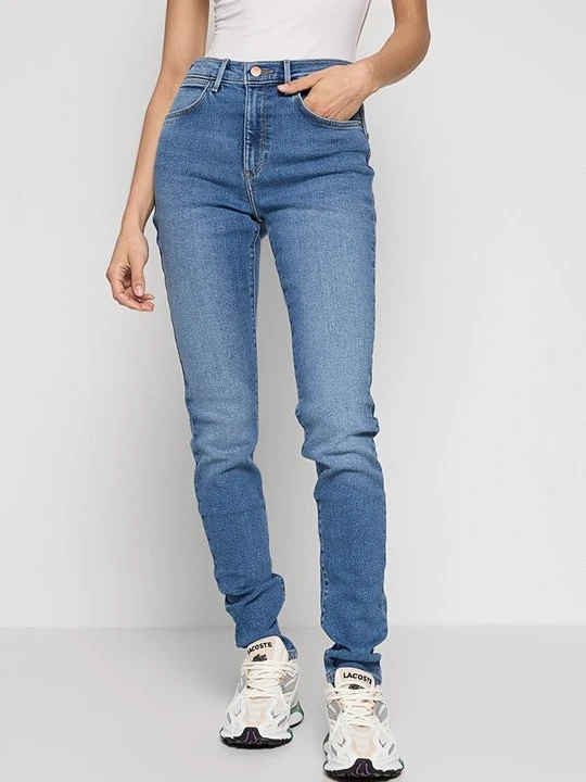 Zdjęcie produktu Jeansy Skinny Fit Wrangler niebieski