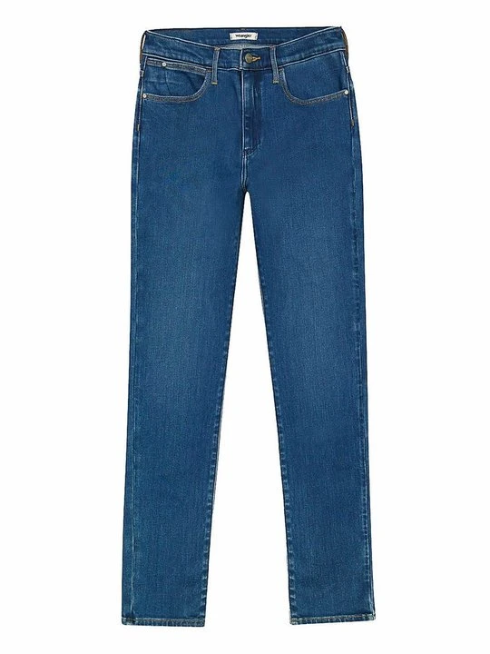 Zdjęcie produktu Jeansy Skinny Fit Wrangler niebieski denim