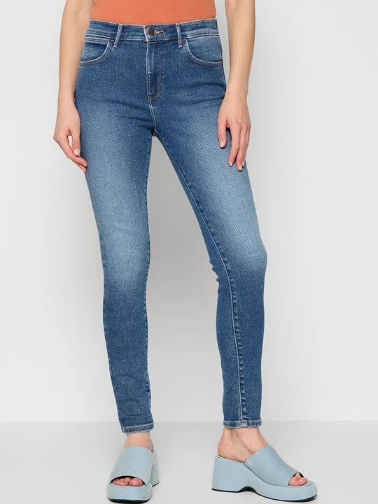 Zdjęcie produktu Jeansy Skinny Fit Wrangler niebieski