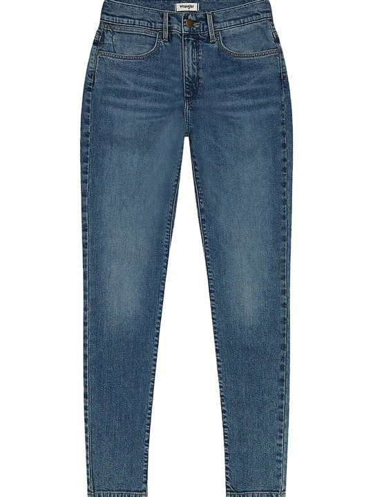 Zdjęcie produktu Jeansy Skinny Fit Wrangler niebieski denim