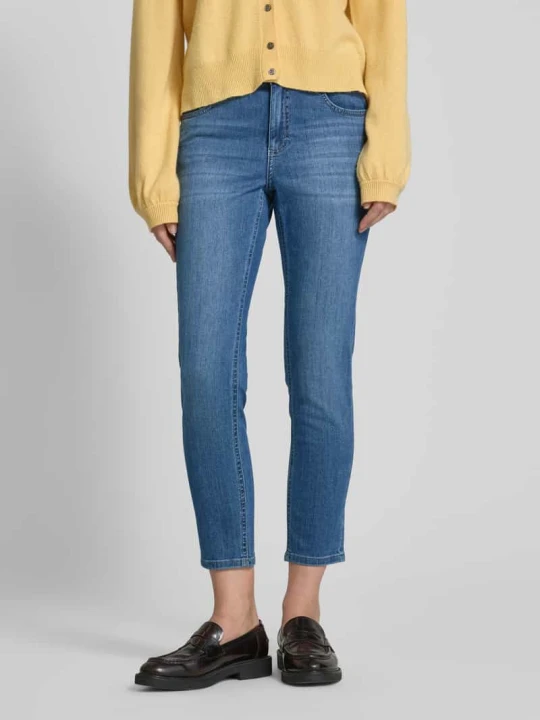 Zdjęcie produktu Jeansy o skróconym kroju skinny fit model ‘Ornella’ Angels Niebieski