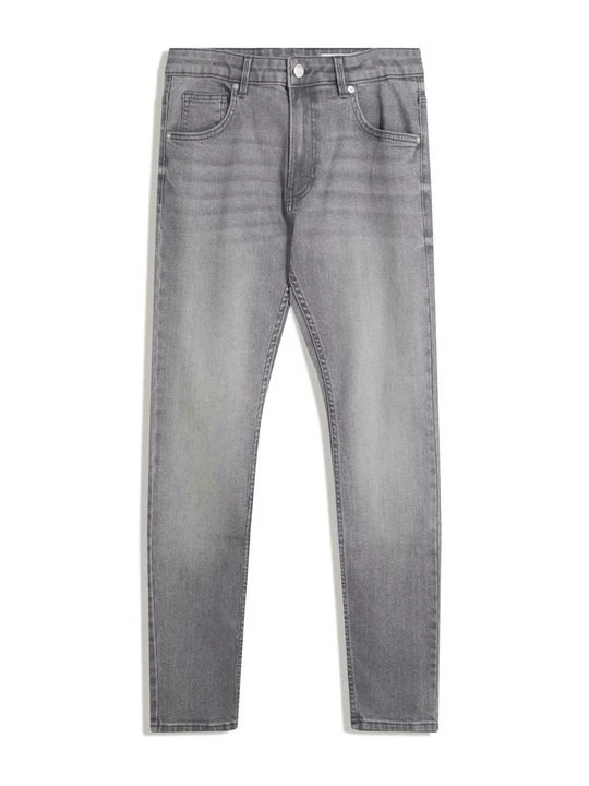 Zdjęcie produktu Jeansy Slim Fit Bershka ciemnoszary melanż