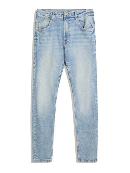 Zdjęcie produktu Jeansy Slim Fit Bershka niebieski denim