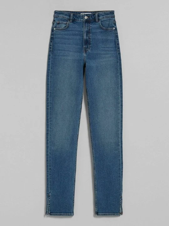 Zdjęcie produktu Jeansy Slim Fit Bershka granatowy