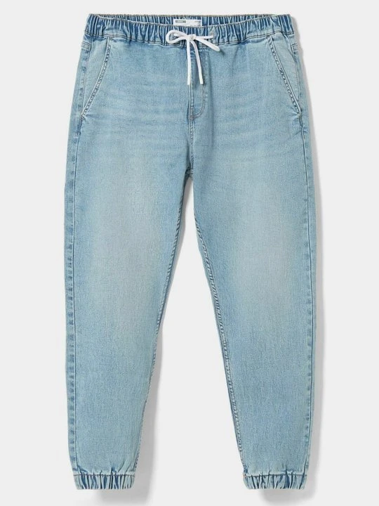 Zdjęcie produktu Jeansy Slim Fit Bershka jasnoniebieski denim