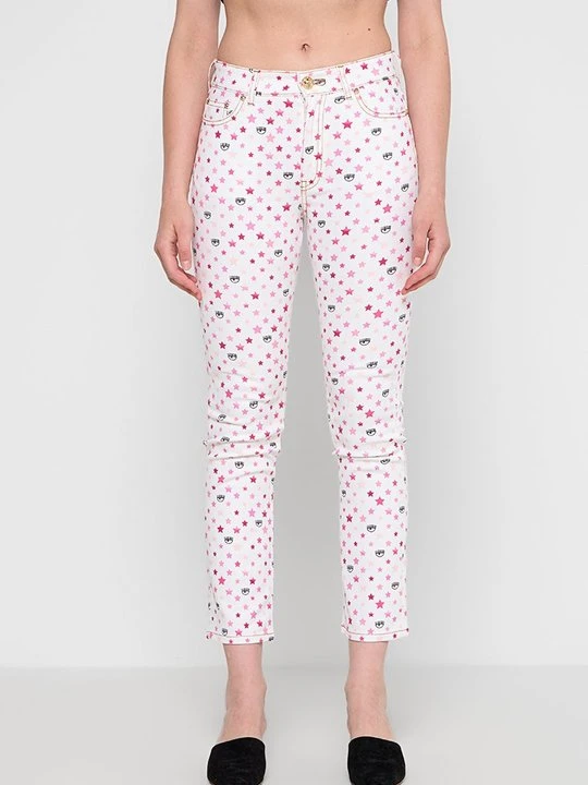 Zdjęcie produktu Jeansy Slim Fit Chiara Ferragni biały